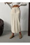 Corduroy Skirt - Cream |   F2033 - Cream - 4