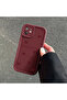 Redmi Note 14 Compatible Trendy Quality Burgundy Color Ribbon Silicone Case Shock Absorbing Protection - 6