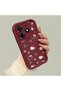 Tecno Spark 10 Pro Compatible Burgundy Color Cute Cat Cherry and Bow Pattern Silicone Case