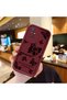 Redmi 10 Burgundy Butterfly Silicone Case Camera Protection Shock Absorption Comfortable Grip - 3