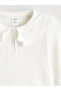 Two Mt Shop Quality Baby Collar Ruffled Girls Ribbed T-Shirt - 3