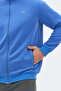 Mendoza I Men's Zippered Mock Neck Pocket Indigo Sweatshirt - 4