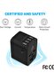 Universal Adapter PD-4A1C - International Wall Charger AC Plug Adapter - 5