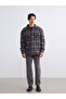 Esvab • Modern & Distinctive Comfortable Fit Long Sleeve Checkered Embroidered Men's Shirt Jacket - 3