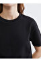 Black Crew Neck Women's T-Shirt - 3