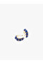 Steel Mixed Beaded Hoop Earrings - 2