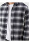 Ozmarka New Season Regular Fit Long Sleeve Plaid Poplin Men's Shirt - 3