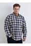 From Uzg Store, Big Size Standard Fit Long Sleeve Checkered Embroidered Gabardine Men'S... - 2