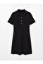 Shirt Collar Waist Fitted Dress - 2