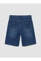 Indigo Ripped Detailed Boys' Jean Shorts (S6) - 2