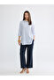 Lcwaikiki Classic Navy Blue Elastic Waist Women's Trousers