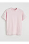 Pink Crew Neck Women's T-Shirt - 6