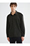 Esvab • Modern & Distinctive Standart Fit Long Sleeve Checkered Embroidered Men's Shirt - 2
