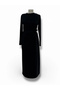 Our Model of Black Front-Tie Dress