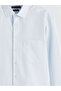 Blue Regular Fit Men's Shirt from Plus-Store - 6