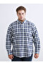 Regular Fit Long Sleeve Plaid Poplin Men's Shirt - 2