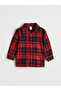 Red plaid baby boy shirt and pants - 3