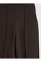 Brown High Waist Slim Fit Women's Trousers - 6