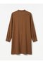 Brown ruffled collar women's shirt tunic from gülis store - 6