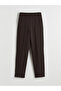 Brown High Waist Slim Fit Women's Trousers - 5