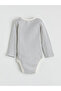 Ecru striped baby boy bodysuit and pants set - 5