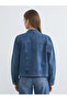Indigo Shirt Collar Women's Jean Jacket - 4