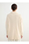 Nevavm Women's Polo Collar Diamond Patterned Knitwear Tunic with a Difference - 4