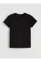 Black Crew Neck Soft Touch Women's T-Shirt - 5