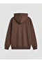 Brown Hooded Printed Boy's Tracksuit Set - 5