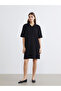 Black Polo Neck Soft Touch Dress - 2