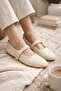 Women's Ballet Flats Classic Knitted Leather Patterned Flexible and Elegant Daily Ballet Flats - 5