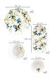 4271 Pure 14-Piece Porcelain Breakfast Set for 6 People - 5