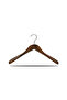 Wooden M023 40cm Women's Coat, Coat Hanger Walnut Color 1 Piece - 2