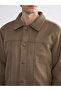 Comfortable Fit Shirt Roba Collar Suede Men's Coat from Uzg Store for Style Enthusiasts - 4