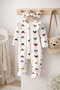 3-6-9 MONTH Bandana Colorful Heart Patterned Romper Set 2-Piece Baby & Child Set - 3