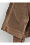 Meral Collection Beige Comfortable Fit Shirt Collar Suede Men's Coat - 8