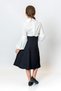 Girl's Ecru Blouse with Chain Detail on the Collar - New Season - 5