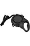 5-in-1 Multifunctional Dog Collar with Water Bowl, Food Bowl, and Bag Compartment - Fixed Strap - Black - 3