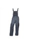 Grey work trousers 65% polyester, with bib, 4TECH