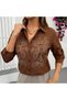 Women's Flower Embroidered Shirt