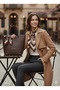 Women's Handbag and Portfolio Handbag Set - Casual Stylish Bag with Shawl Detail - 4