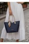 Women's Handbag and Portfolio Handbag Set - Casual Stylish Bag with Shawl Detail