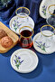 Lavender Floral Gold Decorated 12 Piece Tea Cups for 6 People, Tea Set - 7