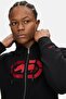 Grayton Black Hooded Zipper Embroidered Standard Men's Cardigan - 3