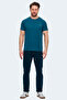 Vishal Ktn Men's Slim Fit Petrol T-Shirt - 7