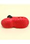 Solid Color Back Strap Closure Clogs - Red - 5