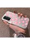 Samsung Galaxy A54 Compatible Hard Acrylic Back Silicone Edge Lens Protection Case Heart Pattern - 2