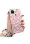 Poco C31 Compatible Hard Acrylic Back Silicone Edge Lens Protection Case Heart Pattern