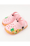 Beach Theme Accent Backstrap Closure Clogs - Pink - 4
