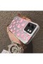 Infinix Smart 9 Compatible Hard Acrylic Back Silicone Edge Lens Protection Case Heart Pattern - 3